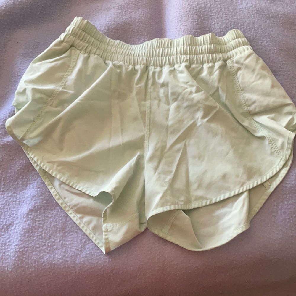 Mint lululemon shorts